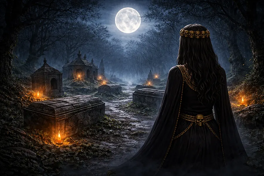 Ereshkigal en un Cementerio Sumerio