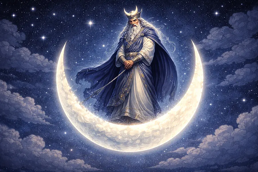 Nanna observando desde la Luna