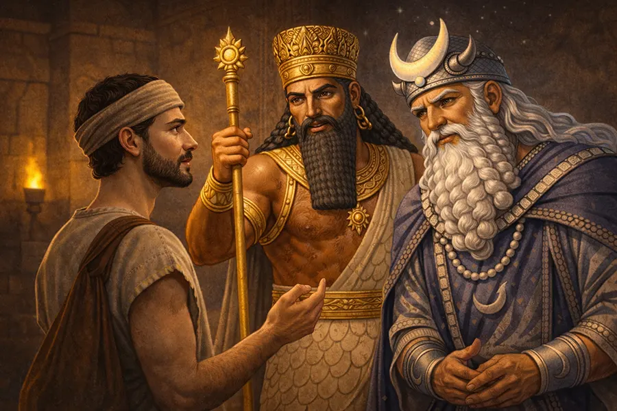 Ninshubur con Enlil y Nanna