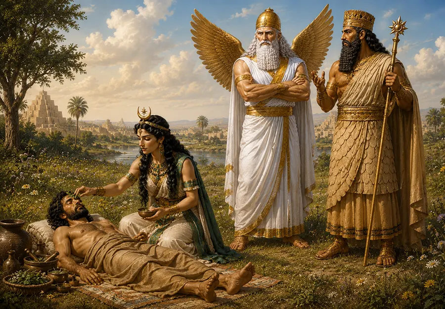 Ninisina, An y Enlil